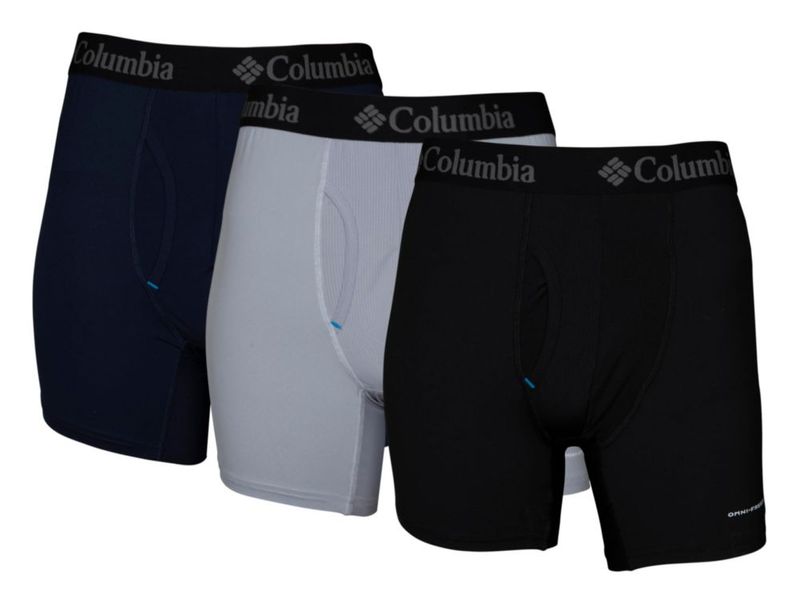 Pack de 3 bóxers Columbia XL (azul marino gris Columbia y negro)