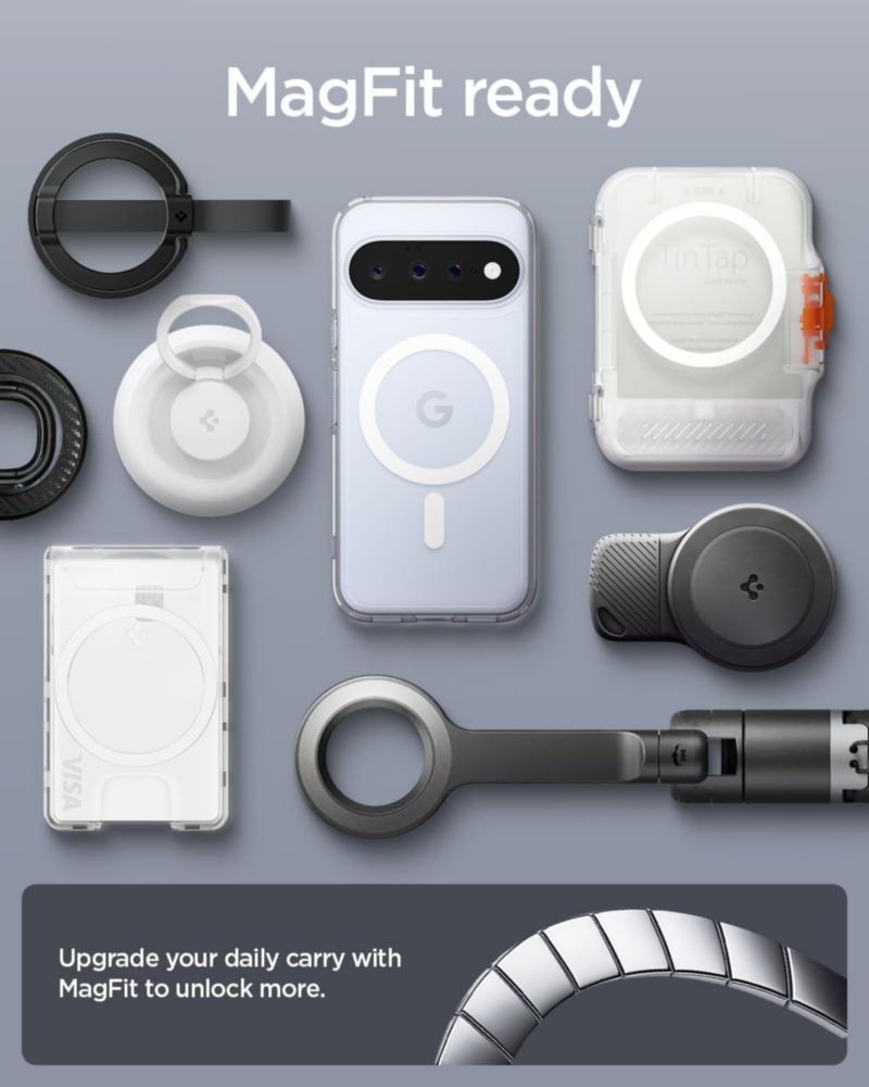 Funda Spigen Ultra Hybrid MagFit para Google Pixel 11 Blanco Transparente