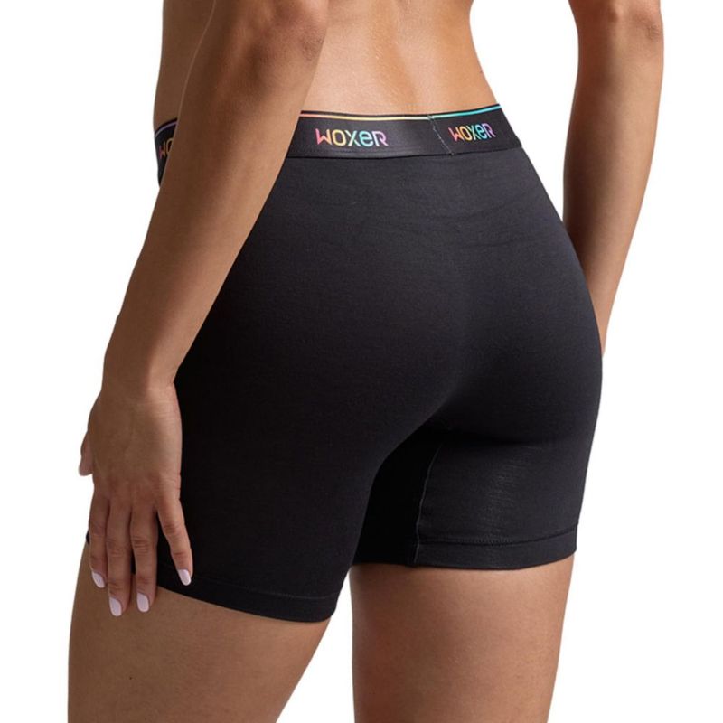 Calzoncillos tipo boxer Woxer 13 cm Modal sin costuras Pride Black 3.0