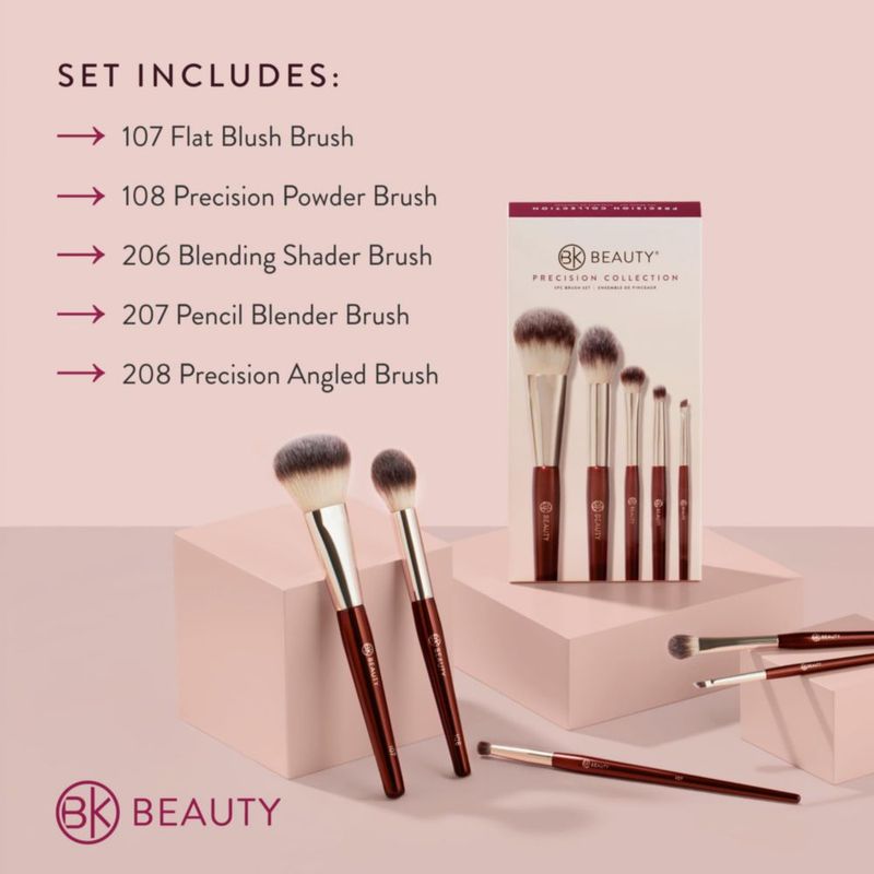 Set de Precisión de 5 Brochas de Maquillaje BK BEAUTY