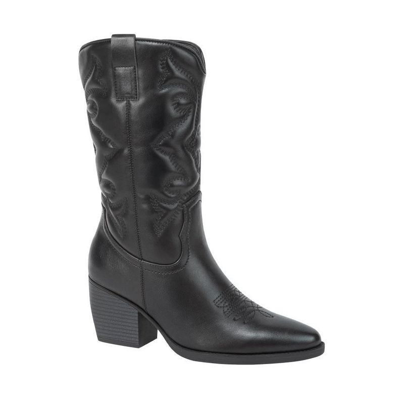 Bota dama tierra bendita vaquera tubo bordado 7cm 1224158