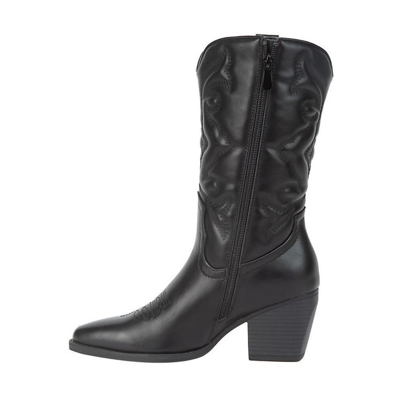 Bota dama tierra bendita vaquera tubo bordado 7cm 1224158