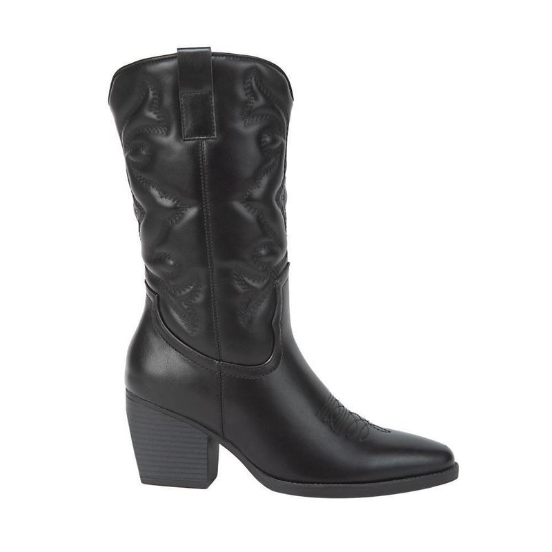 Bota dama tierra bendita vaquera tubo bordado 7cm 1224158
