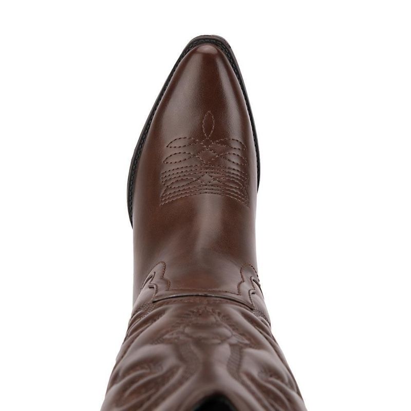 Bota dama tierra bendita vaquera tubo bordado 7cm 1224159