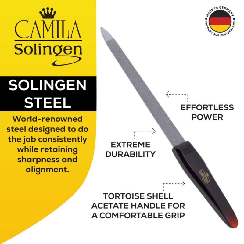 Lima de uñas Camila Solingen 20 cm Zafiro de doble cara