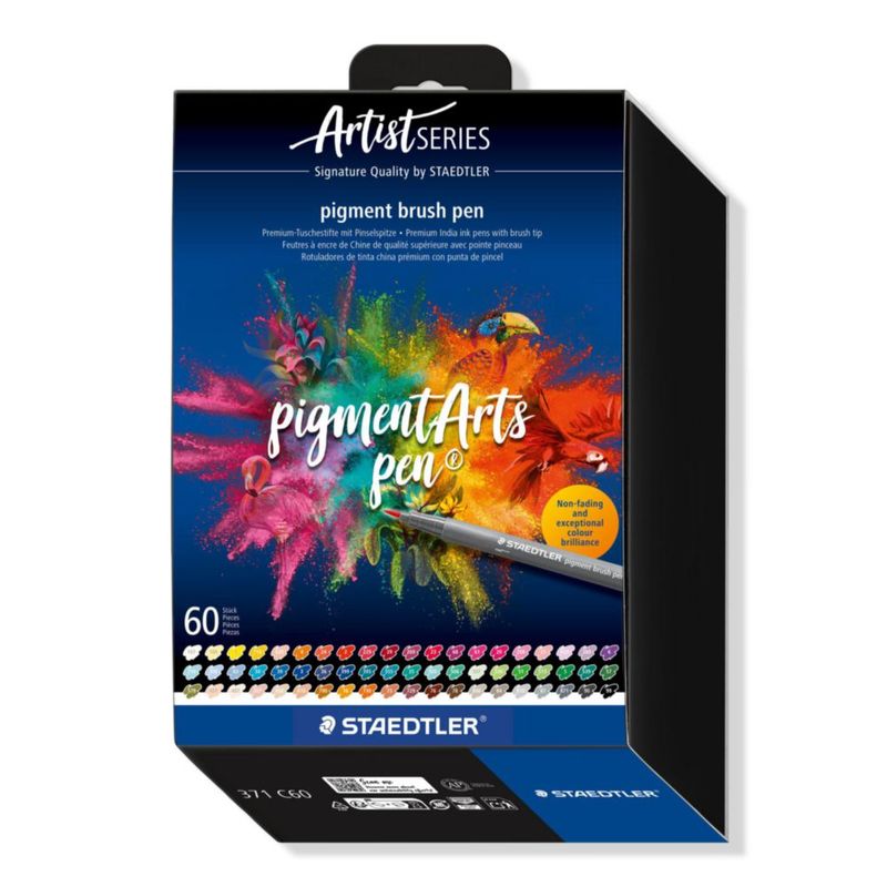 Pluma de pincel STAEDTLER 60 colores impermeable sin sangrado