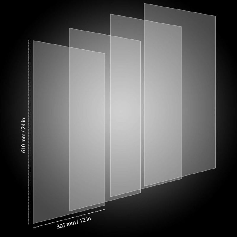 Lámina de Mylar ZEONHAK 30 × 61 cm Pack de 25 Transparentes 6 mil