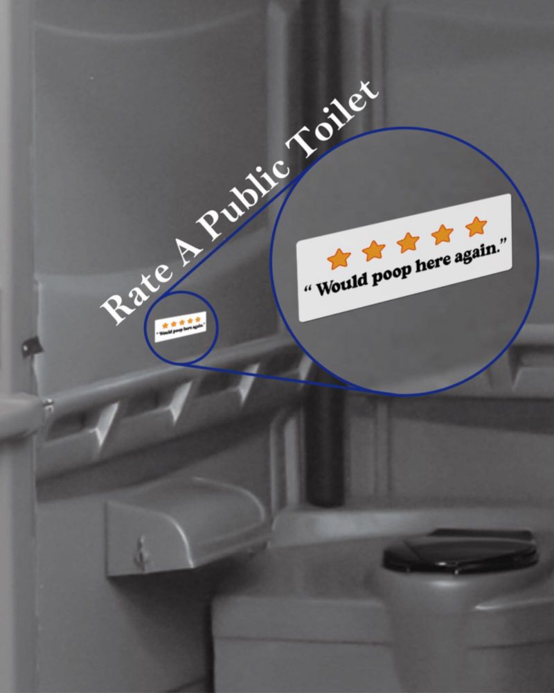 Pegatinas MiStar 60 uds. de broma OSHA para baños