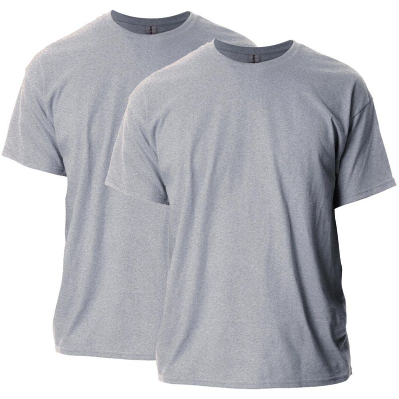 Camiseta Gildan G2000 Pack de 2 Gris Deportivo Talla 3XL