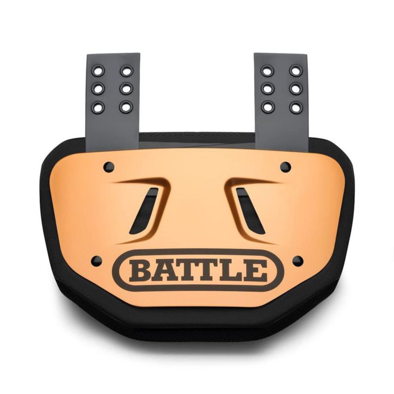 Placa Protectora Dorsal de Fútbol Americano Battle Premium para Adultos en Dorado