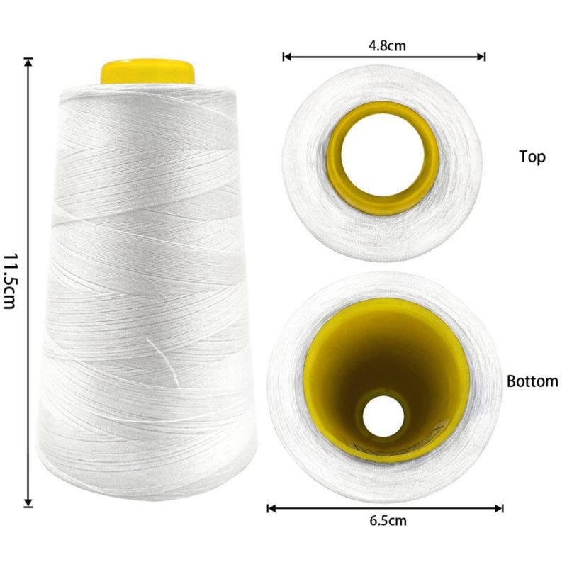 Hilo tortoise 3000 yd x4 blanco 100 % poliéster
