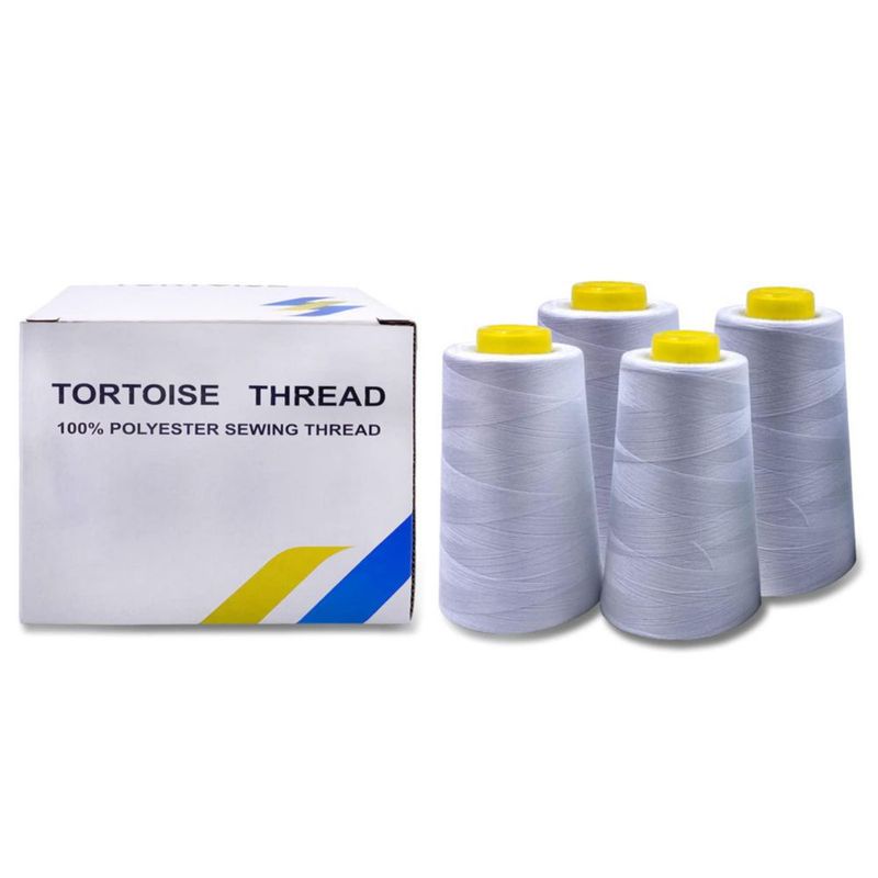 Hilo tortoise 3000 yd x4 blanco 100 % poliéster
