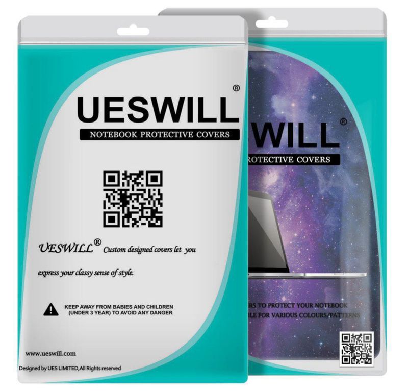 Funda para MacBook UESWILL 13" Nebulosa/Violeta A1502/A1425