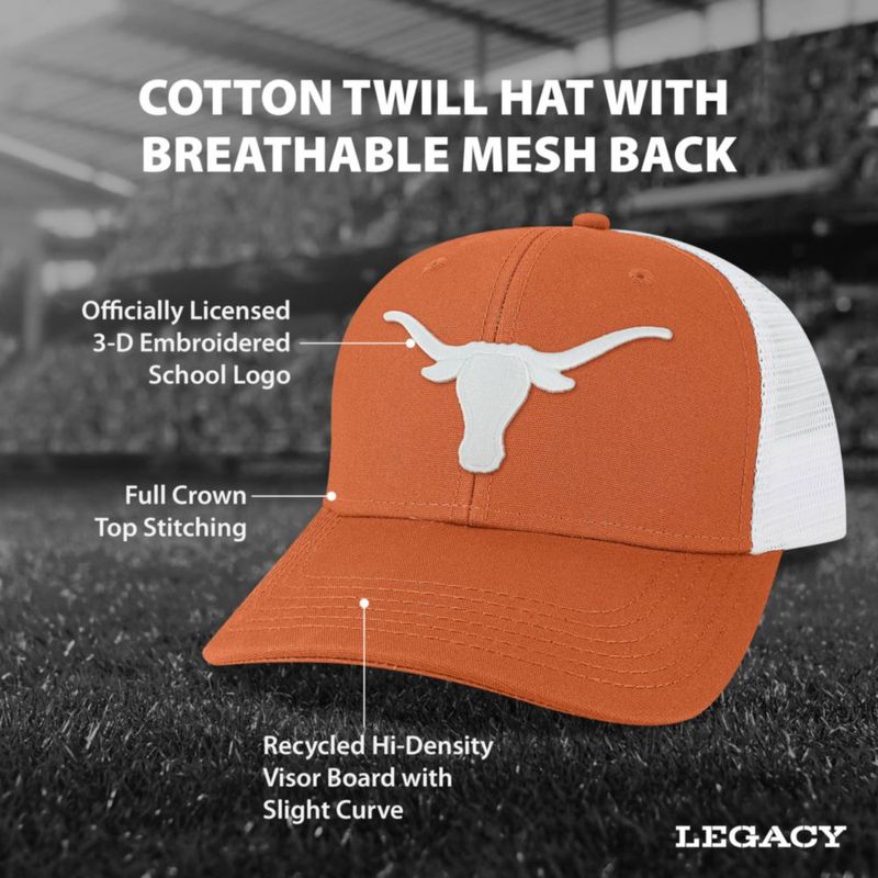 Gorra Legacy Texas Longhorns Snapback Naranja/Blanco