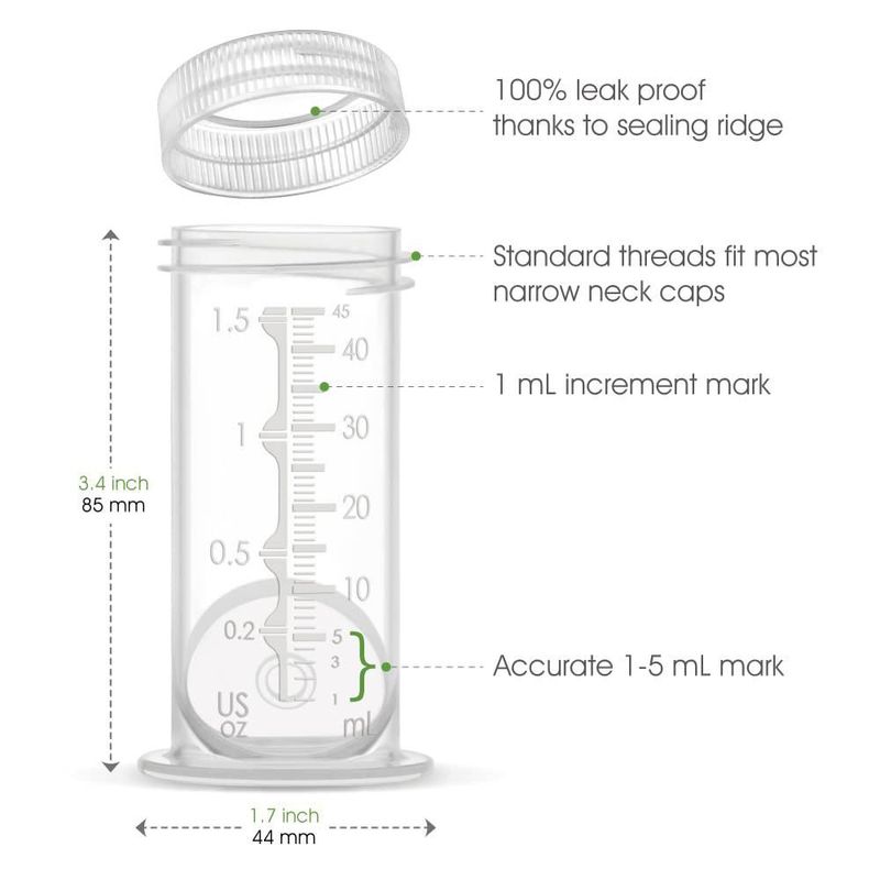 Envase para leche Maymom 45 ml 4 uds a prueba de fugas y libre de BPA