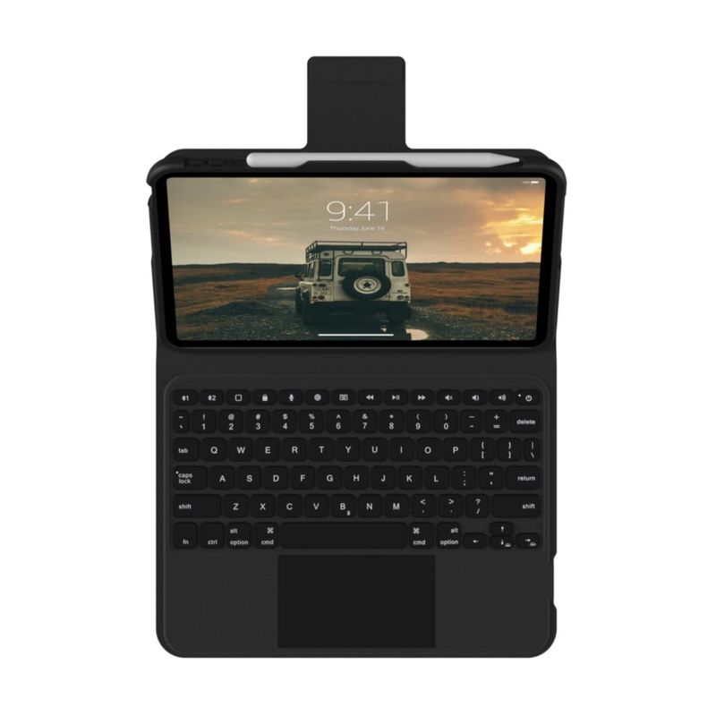 Funda con teclado UAG para iPad 11"/109" con panel táctil inalámbrico negro