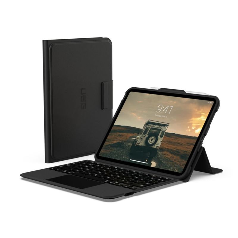 Funda con teclado UAG para iPad 11"/109" con panel táctil inalámbrico negro