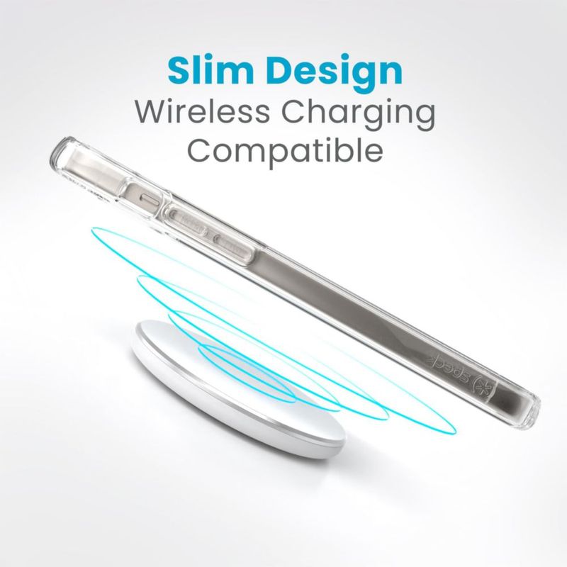 Funda Speck iPhone 16 Transparente y Delgada – Resistente a caídas de 13 pies