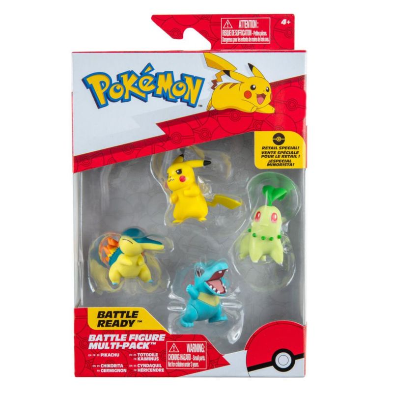 Figura de Pokémon 5 cm Batalla Pack de 4 – Pikachu