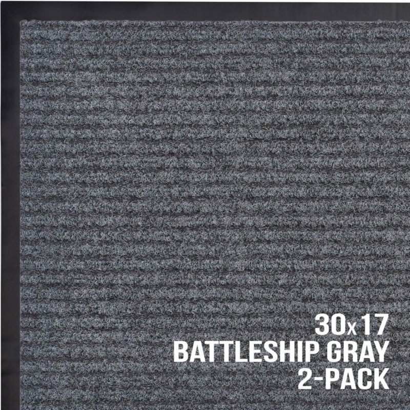 Felpudo Sierra Concepts 43 × 86 cm Gris – Pack de 2