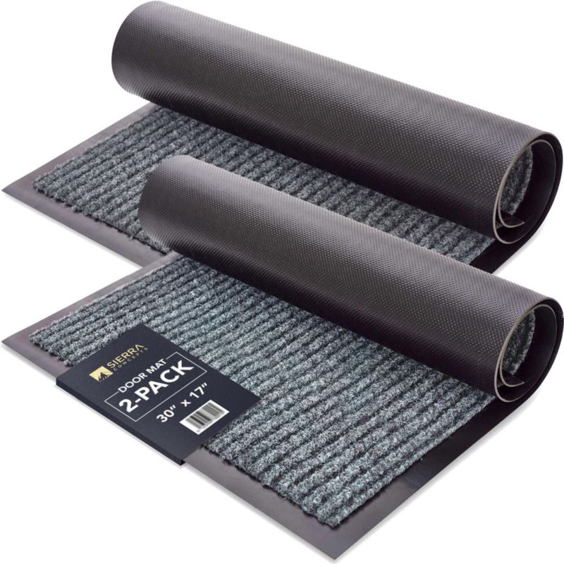 Felpudo Sierra Concepts 43 × 86 cm Gris – Pack de 2