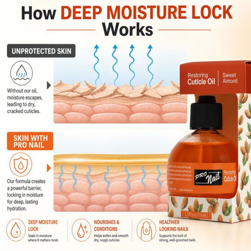 Aceite para cutículas PRONAIL Almendra 75 ml Hidratante