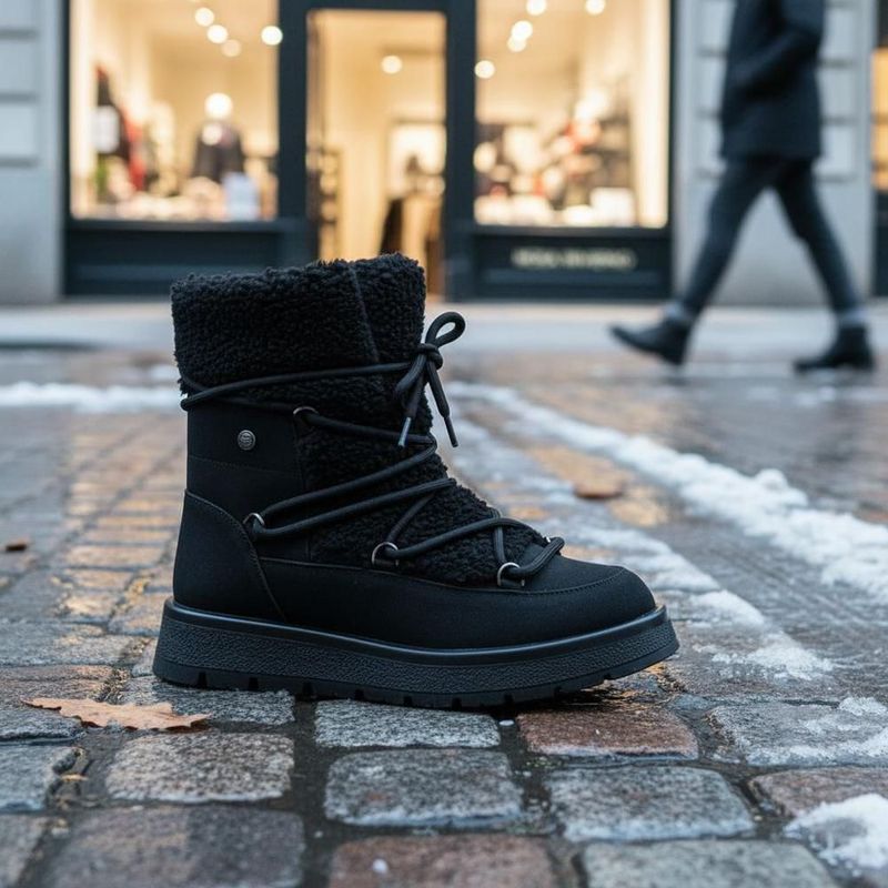 Bota dama belinda peregrin borrega con cordones 4cm 1254086