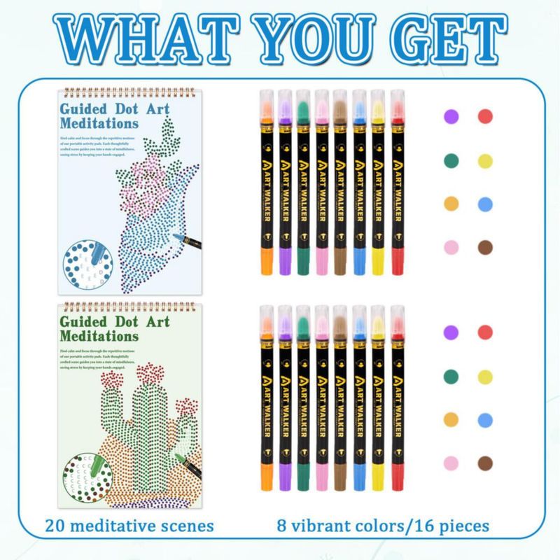 Libros de colorear MakeBloom Elegantes 20 págs + Marcadores
