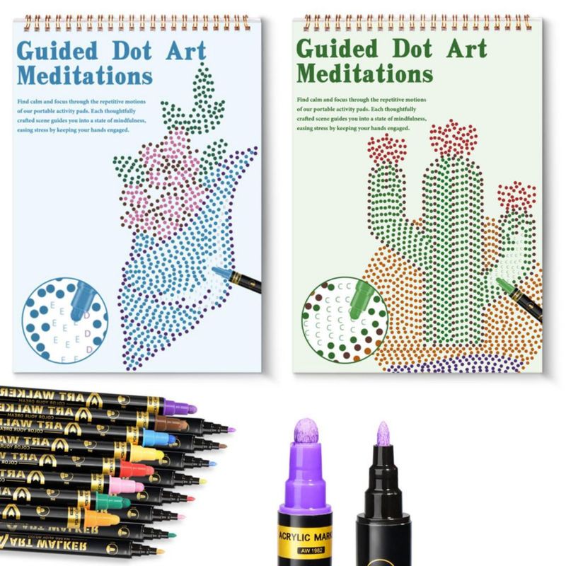 Libros de colorear MakeBloom Elegantes 20 págs + Marcadores