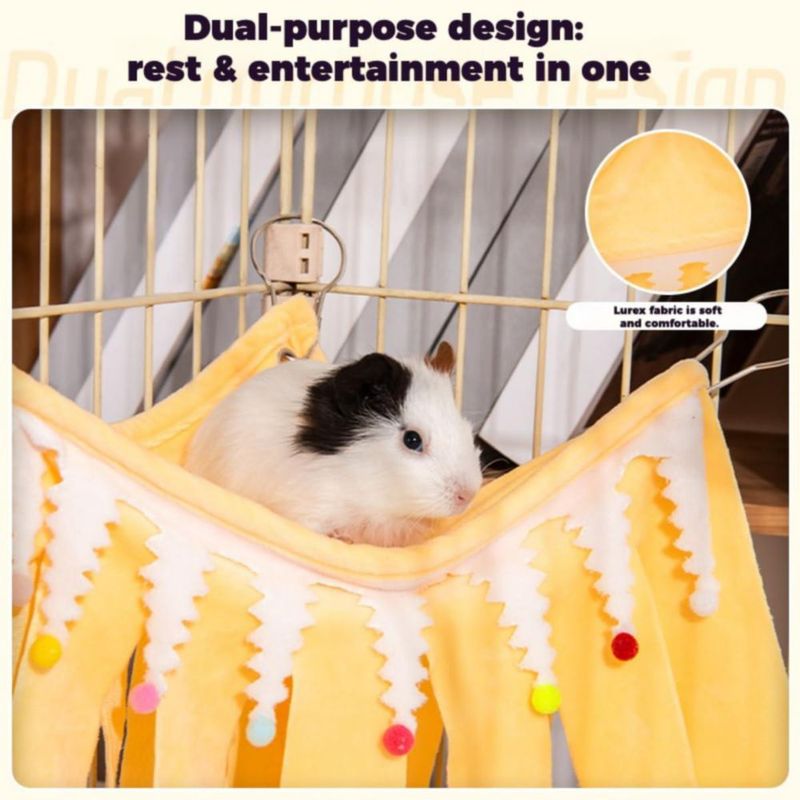 Refugio Copfeu de 23 cm Amarillo de Forro Polar para Pequeños Animales