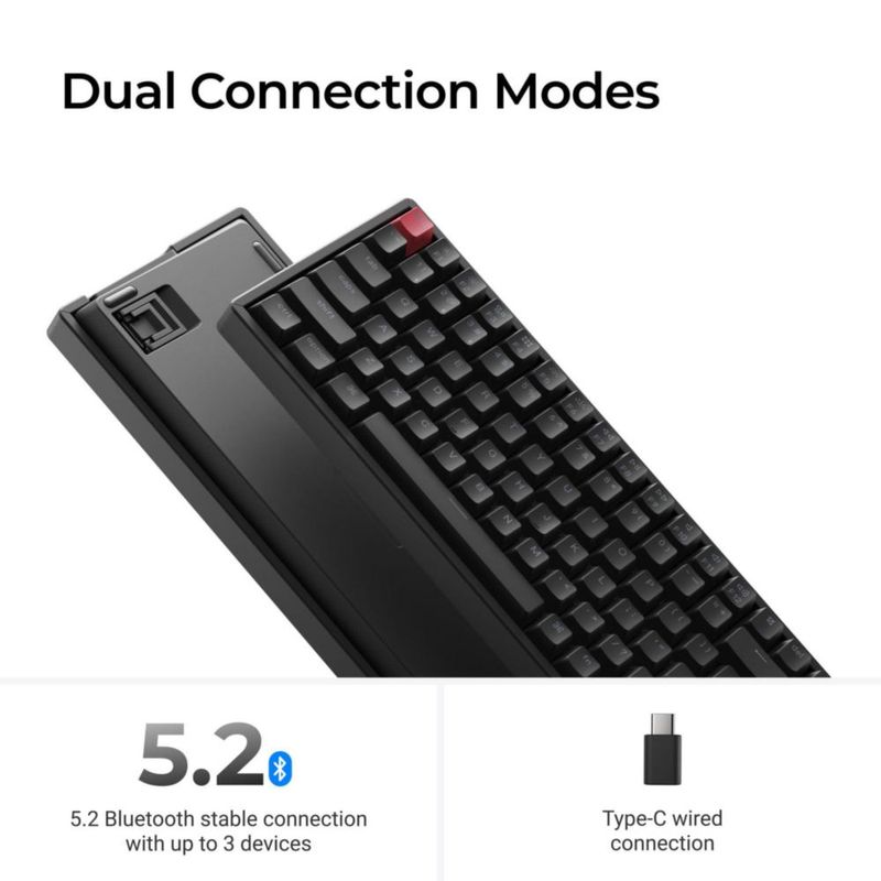 Teclado Keychron K2 V3 75% Inalámbrico QMK Marrón
