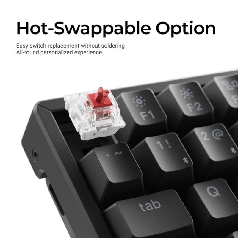 Teclado Keychron K2 V3 75% Inalámbrico QMK Marrón