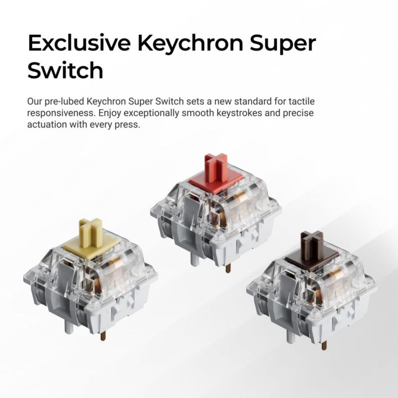 Teclado Keychron K2 V3 75% Inalámbrico QMK Marrón