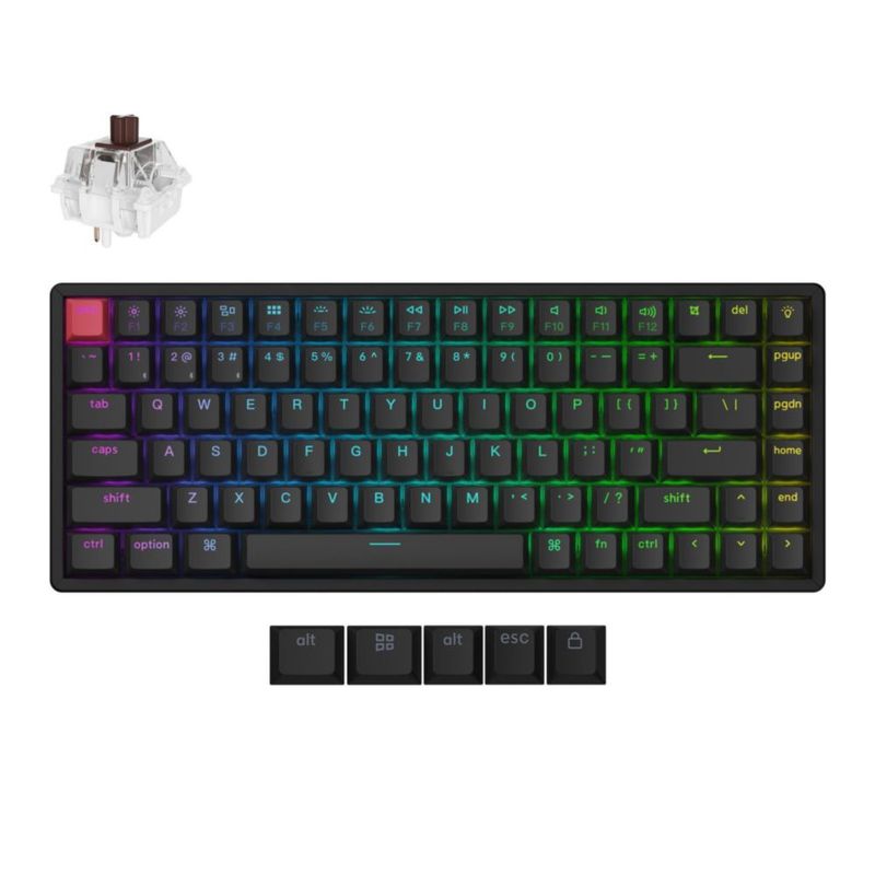 Teclado Keychron K2 V3 75% Inalámbrico QMK Marrón