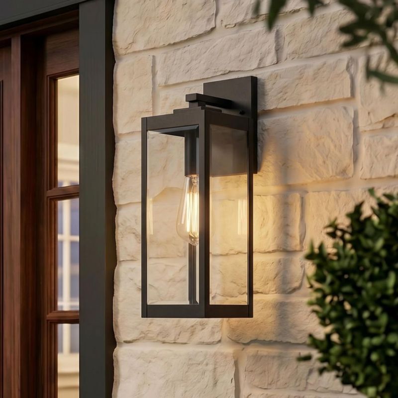 Lámpara de pared Quoizel 43 cm Negro Tierra