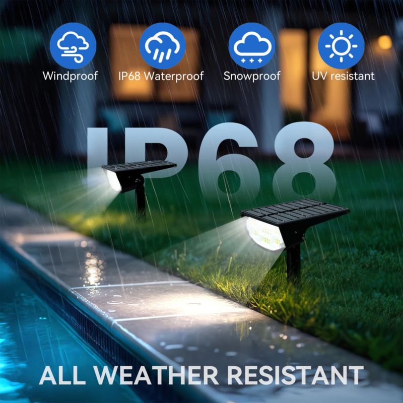 LuViva Reflectores Solares Juego de 6 Blanco Frío IP68