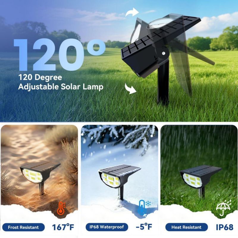LuViva Reflectores Solares Juego de 6 Blanco Frío IP68