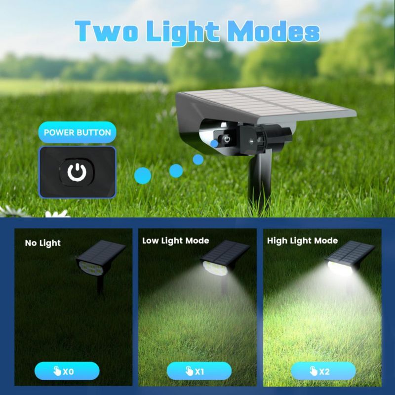 LuViva Reflectores Solares Juego de 6 Blanco Frío IP68
