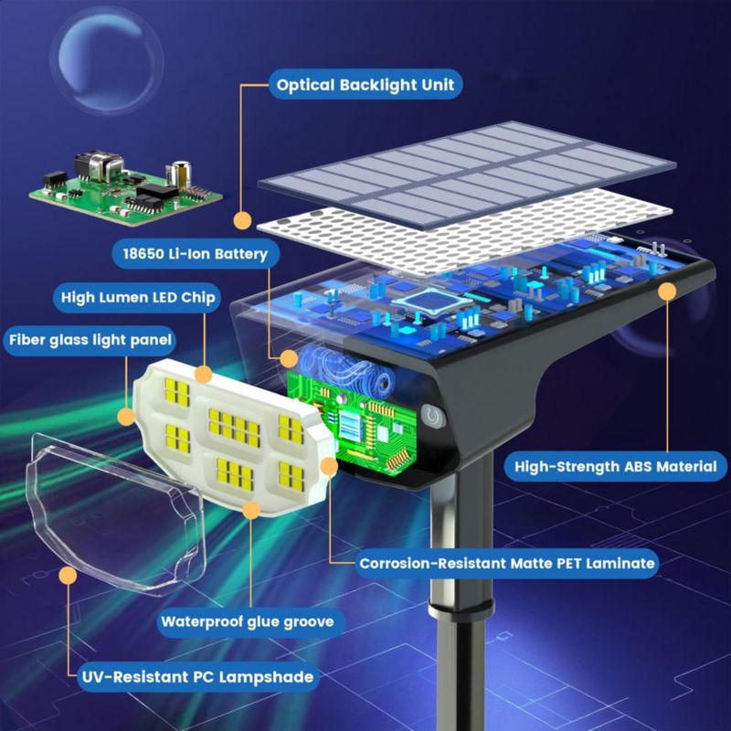 LuViva Reflectores Solares Juego de 6 Blanco Frío IP68