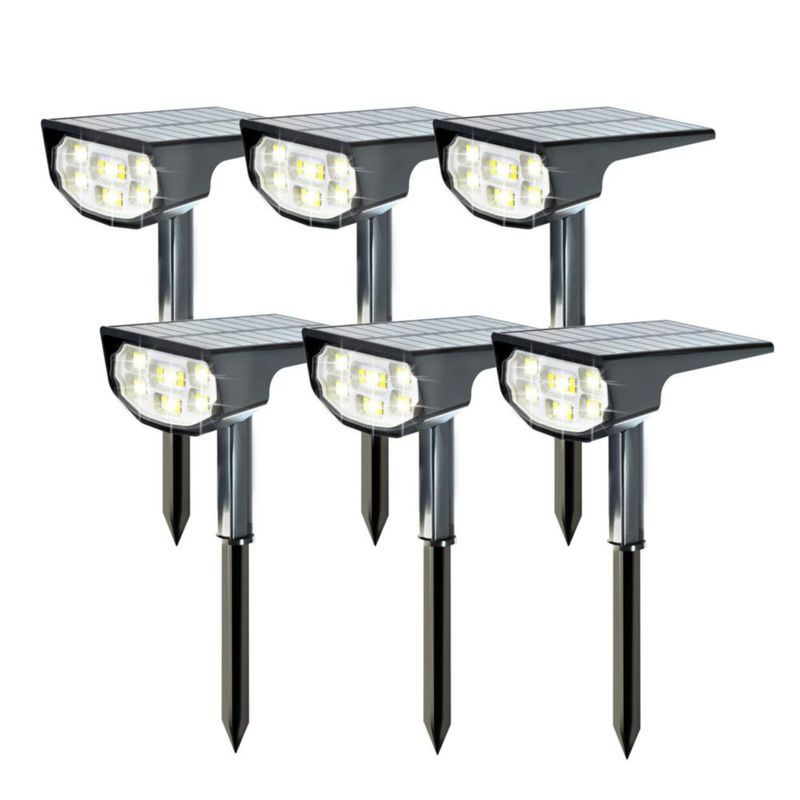 LuViva Reflectores Solares Juego de 6 Blanco Frío IP68