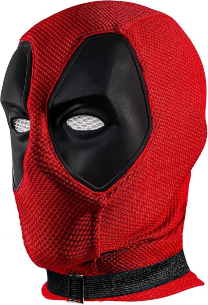 Máscara de Disfraz Trippy Lights Roja de Látex y Silicona para Adultos