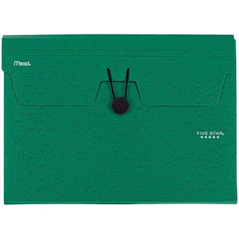Organizador de Archivos Five Star de 6 Bolsillos Verde Bosque