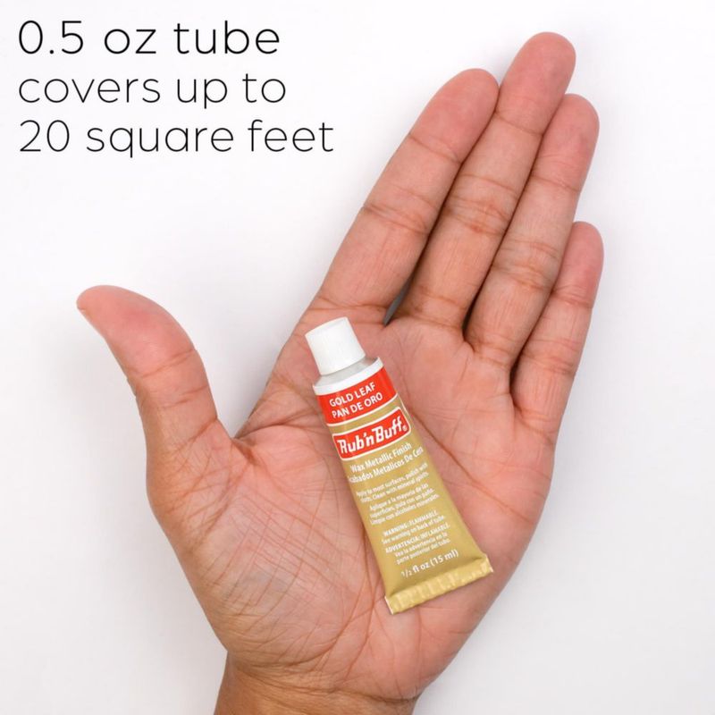 Cera National Art Supply 15 ml 2 piezas Hoja de Plata y Oro