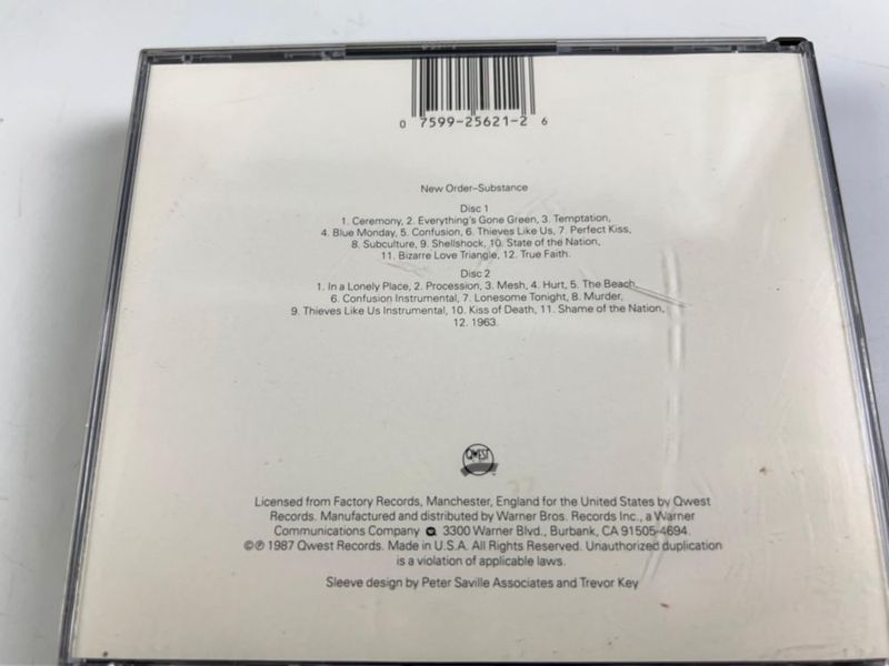 Substance – Warner Bros – New Order