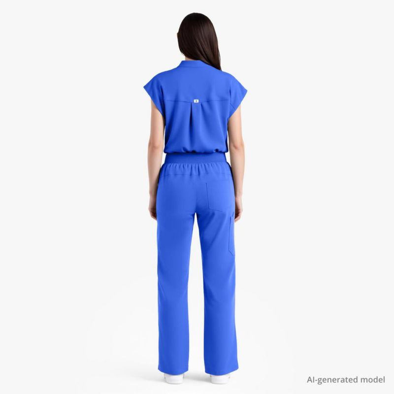 Conjunto de Scrubs Dvoliaw para Mujer – 9 Bolsillos y Pierna Recta