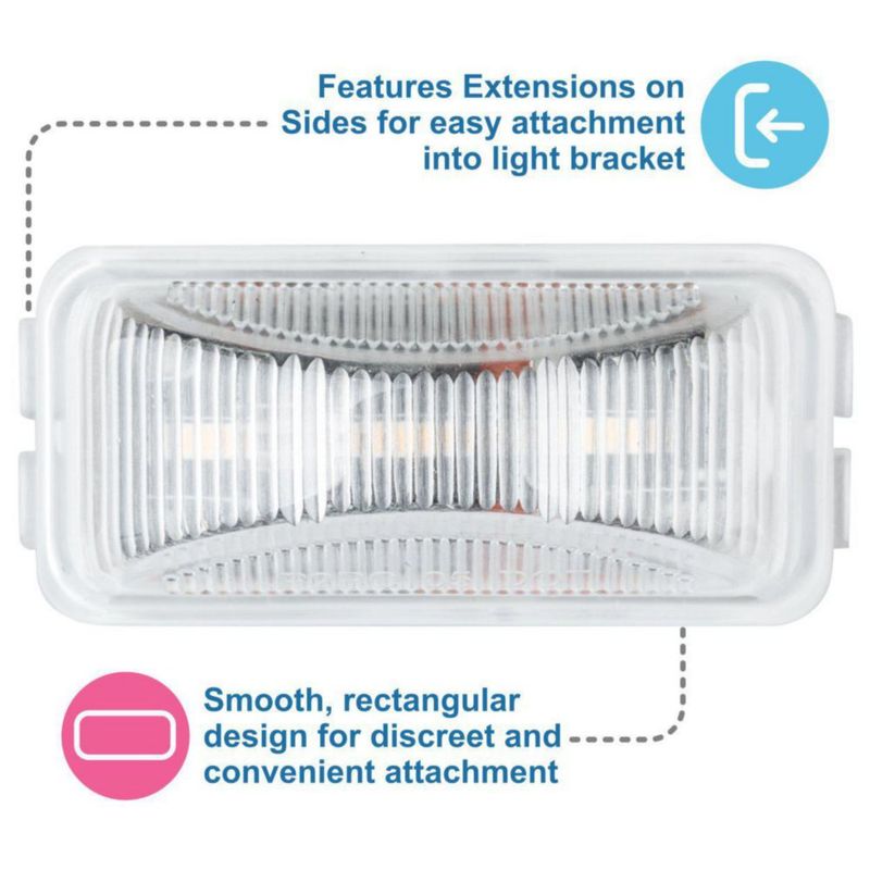 Luz de posición LED Lumitronics 6 cm Transparente 12 V