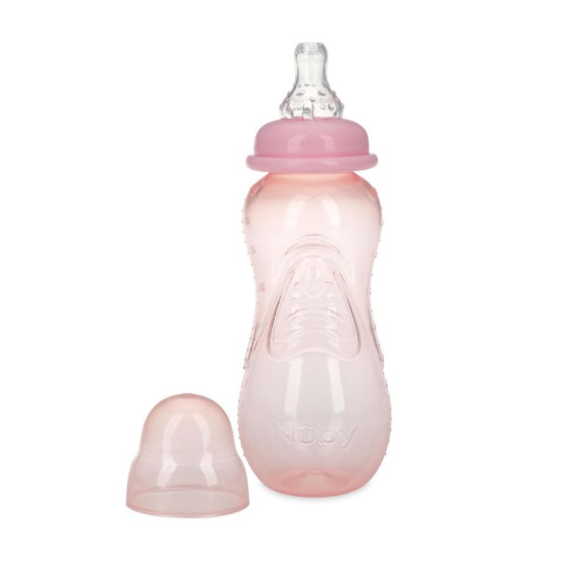 Biberón Nuby 300 ml anti‑goteo – paquete de 3