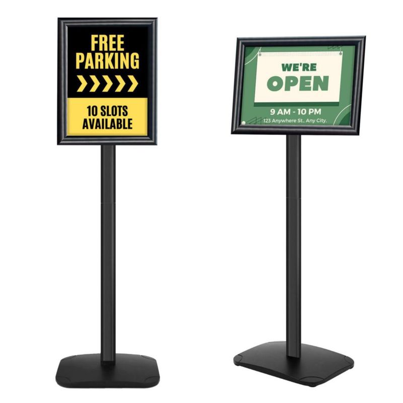 Soporte de señal Mutualsign 23 × 28 cm 8.5 × 11 " Soporte de piso