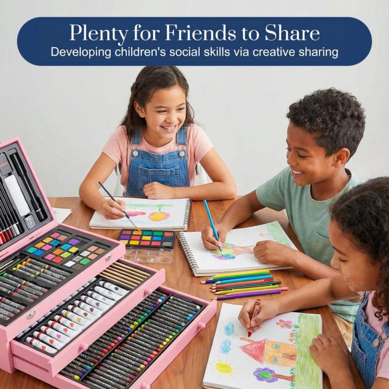 Kit de Arte TMOL Deluxe de 194 Piezas para Niños