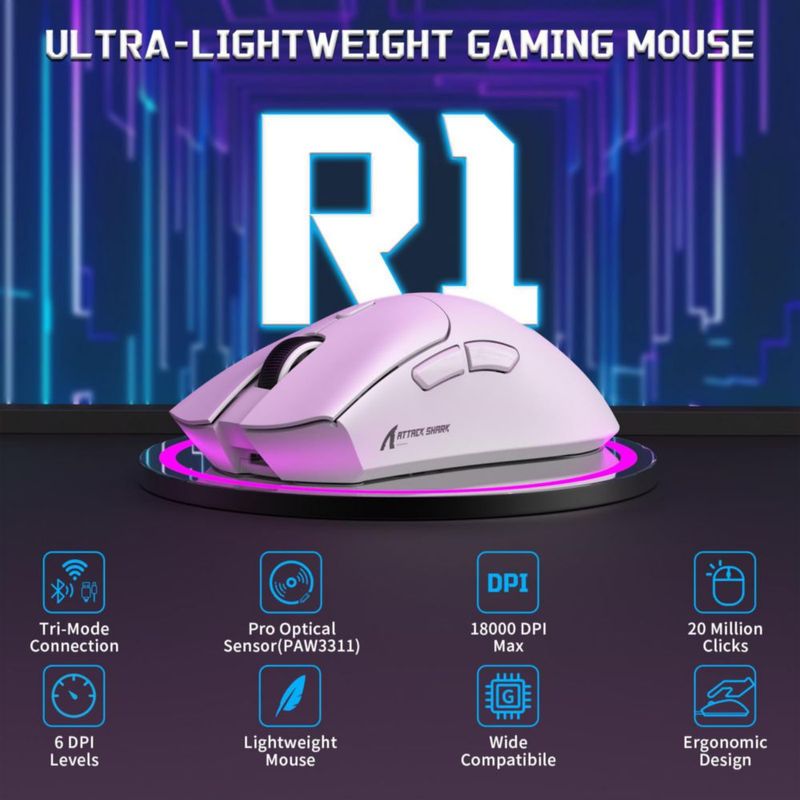 Teclado y Ratón MAMBASNAKE X65 HE 8KHz 18K DPI Blanco